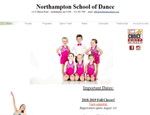 Tablet Screenshot of northamptondance.com